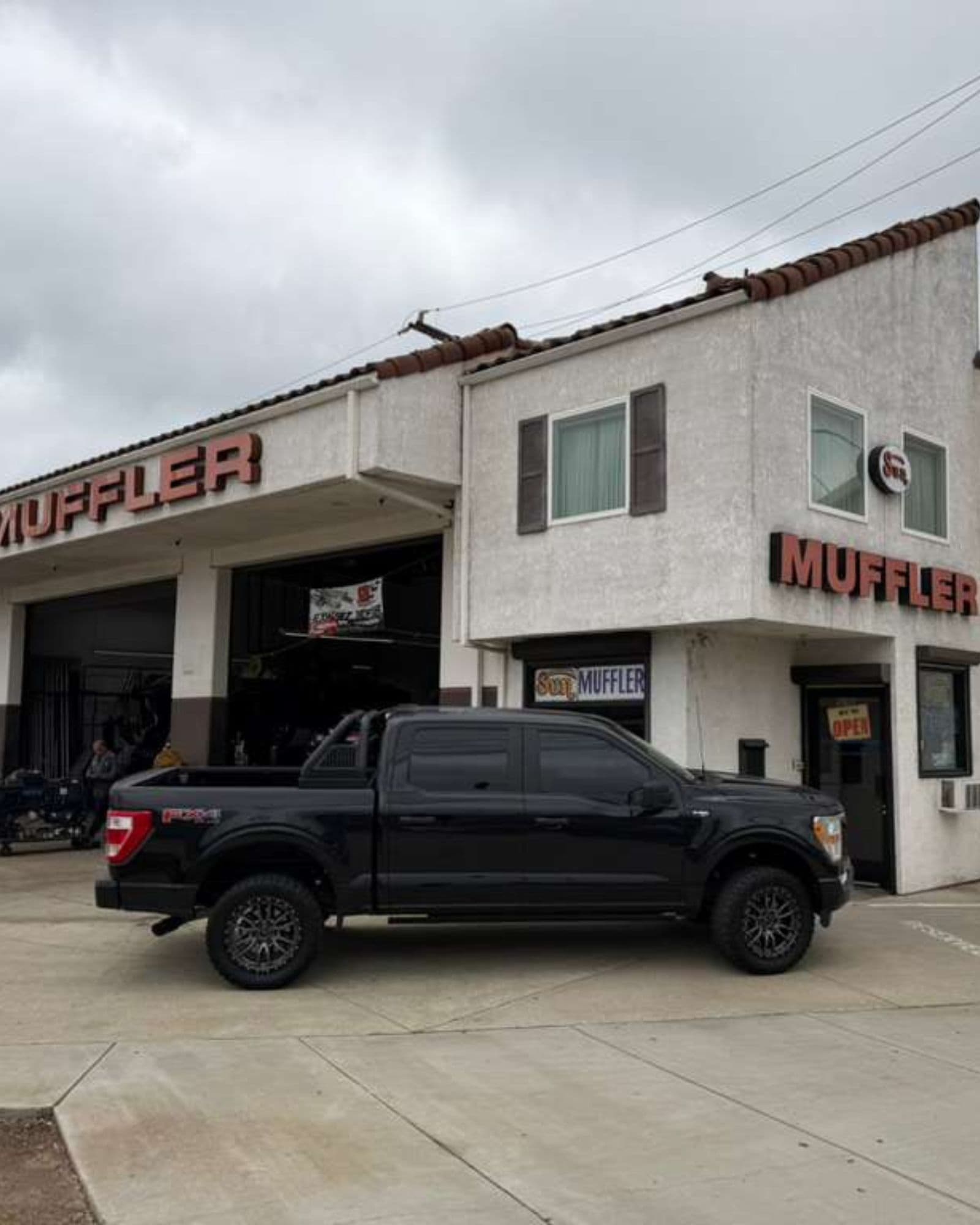 Sun Muffler fabricator welding a custom exhaust